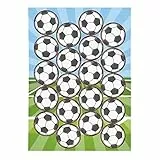 Dekora - Essbare Tortendeko für Kinder | Fußball Tortendeko Essbar, 3,4 cm, Geburtstagstorten Dekoration aus geschmacksneutralem Esspapier, Gluten- und zuckerfrei