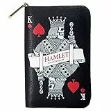 Well Read Hamlet buchinspiriertes Portemonnaie mit Rundum-Reißverschluss für Literaturliebhaber Veganes Kunstleder Clutch Geldbörse Damen