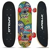 Apollo Skateboard - Monsterskate - Kinderskateboard 51cm, ABEC 3