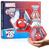 WOW! PODS 4D Marvel Spider-Man, Einzigartige, miteinander verbundene Sammelboble-Kopf-Figur, die aus ihrer Welt in Ihre, ausbricht,Wand oder Regalanzeige, Marvel Spielzeug und Geschenke