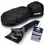 LICARGO Eiskratzer mit Handschuh - Wasserfester Thermohandschuh für Auto | Extra warme Fütterung | Ergonomischer Griff | Bruchsicher bei -30°C | Ideal für Winter & Frostschutz