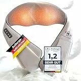 MASSAGEWERK® Shiatsu Nacken- und Rückenmassagegerät | Elektrisches Nackenmassagegerät mit Wärmefunktion | Ergonomisch, Ideal zur Linderung von Muskelverspannungen und Schmerzen