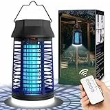 seenlast Insektenvernichter Elektrisch, Mückenfalle 15W 4200V Fliegenfalle Elektrisch UV Mückenlampe Mit LED-Licht und Fernsteuerung, insektenfänger Fliegenfänger Insektenfalle für Innen und Traufe