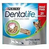 Dentalife PURINA EXTRA Mini | Leckerli für sehr kleine Hunde | 21 Kaustäbchen | Huhn | Maxi Pack 207 g | Mundhygiene