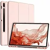 TQQ Hülle für Samsung Galaxy Tab S7 FE/ S8+ Plus/ S7+ Plus 12,4 Zoll, Schutzhülle für Galaxy Tab S7 FE 2021/S8+ 2022/Tab S7+ 2020 (12,4 Zoll), Mit Stifthalter und Mehreren Betrachtungswinkeln
