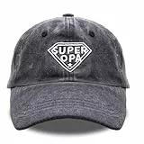 Belillpipi Opa Geschenk, Super Opa Cap Geschenkideen, Geburtstagsgeschenk Vatertagsgeschenk für Opa, Lustige Hüte Geschenk für Opa