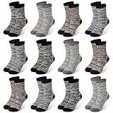 ZERULETS Kinder Jungen Mädchen Socken Baumwolle Sneaker Socken Kinder Crew Schulsocken Jungen Gestreifte Sportscoken 12 Paare 20-23 23-27 31-34 35-38 für 3-5 Jahre(4 Farbe)