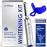 Zähne Aufhellen Kit - 10ml Teeth Whitening Gel & Silikon Zahnstütze - Unempfindliche Bleaching Zähne Schutz Zahnmeille - Entfernen Sie hartnäckige Flecken - Schnelle und Effektive Teeth Whitening