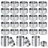 36 Stück Edelstahl Aschenbecher - 8 cm Runden Aschenbechern Moderne Tischplatte - Abascher Tragbar Metall Set für Haushalt und Gastronomie Innenraum und Draußen