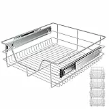 KESSER® Teleskopschublade 4x 50 cm ✓ Küchenschublade ✓ Küchenschrank ✓ Korbauszug ✓ Schrankauszug ✓ Vollauszug ✓ Schublade