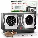 GARDIGO® Mäuseabwehr & Ameisen Abwehr I Mäuse vertreiben durch Ultraschall I Frequenz von 30 kHz bis 65kHz regelbar I Ameisenabwehr, Mäuseschreck, Mäusevertreiber I Nagetierbekämpfung