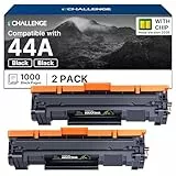 ECHALLENGE CF244A 44A Toner Schwarz Kompatibel für HP 44A für M15w für MFP M28w M28a M28 LaserJet Pro M15w M15a M15 Drucker （Schwarz, 2er-Pack