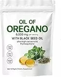 2025 New Oil of Oregano Softgels, Oil of Oregano with 6000mg Black SeedOil,Immunity Naturally,Easy-to-Swallow,Gluten Free Formula,Experience Enhanced Wellness (1)
