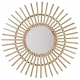 Spiegel Soleil - Rattan D 58 cm - Helles Holz - Atmosphera créateur d'intérieur