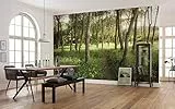 Komar Vlies Fototapete BLÜTENZAUBERWALD | Tapete, XXL, Dekoration, Natur, Landschaft, Schlafzimmer, Wohnzimmer, Büro, Flur | Größe 450 x 280 cm (Breite x Höhe) | SHX9-011