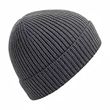Beechfield Strickmütze Short Beanie anthrazit