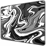 Abetcabe Mauspad, Mousepad 240 x 200mm, Fluid Art Mouse Pad Klein Vernähte Kanten WassXerdicht Anti-Rutsch für Kabellose Maus Laptop Büro Zuhause
