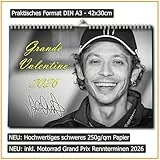 Valentino Rossi Kalender 2026 | DINA3 | Wandkalender Valentino Rossi | ca. 40x30 | MotoGP Kalender