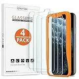OMOTON [4 Stück Schutzfolie kompatible mit iPhone 11 Pro/iPhone XS/iPhone X. Mit Positionierhilfe [9H Härte], [Anti-Kratzen], [Anti-Öl], [Anti-Bläschen]…