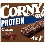 Müsliriegel Corny Classic Protein Schoko | 24% Protein | Proteinriegel mit feiner Schokolade | Ohne Zuckerzusatz | Genuss für Schule, Büro und unterwegs | 4 x 25 g