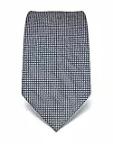 Vincenzo Boretti Herren Krawatte reine Seide gestreift edel Männer-Design zum Hemd mit Anzug für Business Hochzeit 8 cm schmal/breit dunkelblau