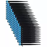 AOWINHIT Drip Emitters Effizienter, um 360 Grad Verstellbarer Bewässerungstropfer für die Mikrobewässerung von Gartenbalkonpflanzen, 100 Stück, Schwarz + Blau, ABS, 18 cm
