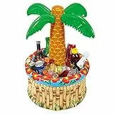 W WIDMANN MILANO Party Fashion - Aufblasbare Palme mit Getränkekühler, zum Befüllen mit Eis und Wasser, Flaschenkühler für Beachparty