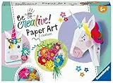 Ravensburger 23541 BeCreative Paper Art Einhörner, DIY für Kinder ab 6 Jahren
