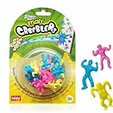Tatoy Slimy Sticky Creeblers - Super Hero - Original Wandkrabbler, Super Heros und Glow-in-The-Dark Glibber Spinnen, klebrige Fensterläufer, Sensory Antistress Fidget für Kinder (ab 3 Jahre)