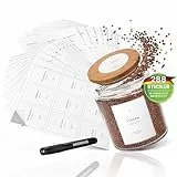 HAVENHAUS Etiketten Vorratsdosen Set weiss | 288 Vorratsetiketten selbstklebend modernes Design für den gesamten Haushalt | Aufkleber Vorratsdosen inkl. Etiketten zur individuellen Beschriftung +Stift