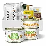 ration1 EPa Kartoffel Eintopf (Vegan, Laktose-, Glutenfrei), Premium Tagesration, Einmannpackung wie EPA Bundeswehr, Konserven & Wasser 10 Jahre haltbar, Emergency Food, Notfallnahrung Fertiggerichte