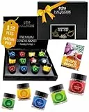 Hallingers Genuss Manufaktur Tee Geschenkset - 12 Sorten Premium loser Tee im Glas in edler Geschenkbox, vegan & glutenfrei, Tee Set 'Klassiker' Probierset, Geschenkidee für Frauen, Weihnachten