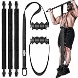 INNSTAR Klimmzugband, Klimmzughilfebänder Set,Verstellbar Pull Up Klimmzughilfe, Innovative Klimmzug Bänder Krafttraining und Home Gym-Pull up Band (Schwarz 165lbs Adjustable Resistance)