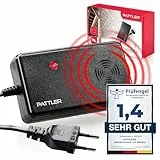 PATTLER ® Marderschreck Auto mit Stecker - für 60m². Marderschreck für Dachboden, Haus, Garten, Garage. Anschluss an Steckdose. Marderabwehr Dachboden mit Ultraschall - 1 Stück