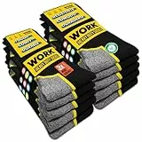 SOXCO 10 Paar Herren Socken Arbeitssocken WORK Socks, 43-46