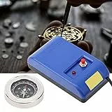Uhrenentmagnetisierer, professionelles Entmagnetisierungswerkzeug für elektrische Uhren Reparatur mit Kompass (110V-220V EU-Stecker) präzise Zeitmesser Wartung Werkzeug