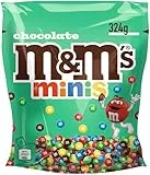 M&M’s Minis, Schokolade, Knackige Schokolinsen im Mini-Format mit bunter Zuckerhülle als Süßigkeiten, Milchschokolade zum Teilen, 324 g