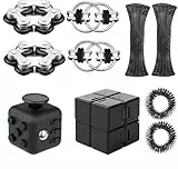 Fidget Cube, 10 teiliges Anti Stress Spielzeug Set für Erwachsene and Kinder, Spielzeug zur Entspannung, Förderung der Konzentration, Für Schule, Büro, Reise, Jederzeit Entspannen