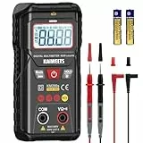 KAIWEETS Multimeter Digitales KM200s True RMS, 4000 Counts, Berührungsloser Spannungsprüfer, Auto-Ranging, Intelligentes Voltmeter Messgerät für AC/DC Spannung, Widerstand, Durchgangsprüfer