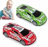 PPGGOPP Spielzeugautos, Auto Spielzeug Set, 2 pcs 7 inch Rennwagen Kinder, Spielzeug Autos Kinder, Autos Zurückziehen Fahrzeuge, Cars Spielzeugs, Auto Set, Geschenk für Kinders ab 3 4 5 6 7 8 Jahre