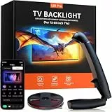 Gvyugke TV LED Hintergrundbeleuchtung, TV Hintergrundbeleuchtung mit Sensor, Smart-App-Steuerung, Spiel & Musik-Sync, 5,5 Meter TV Led Strip mit Sync für 75-85 Zoll TVs und PC-Monitore ändern