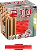 TOX Allzweckdübel Tri M 8 x 51 mm, Dübel für fast alle Baustoffe, 100 Stück, 010100111