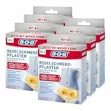 SOS Regelschmerz-Pflaster (6x 2 Stück) - angenehme Wärme zur Schmerzlinderung bei Krämpfen - wohltuende und konstante Tiefenwärme bei Schmerzen während der Menstruation - je 20 x 11 cm