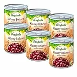 Bonduelle Kidney Bohnen 400g / 265ml (6er Pack) | Verzehrfertige Kindeybohnen reich an proteinen