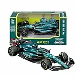 Bburago - Aston Martin AMR23#18 Stroll - Realistisches F1-Modellauto im Maßstab 1:43, Diecast-Replik mit offizieller Aston Martin-Lizenz, empfohlenes Alter 3+ Jahre