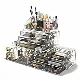 Readaeer Makeup Organizer/Kosmetik Aufbewahrungsbox/Schmink Aufbewahrungskasten in 4 Lagen， ist für Schlafzimmer und Badzimmer geeignet