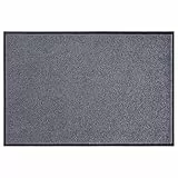 Hanse Home Fußmatte (S-XXL) 90x150cm – 12 Farben – Fussmatte Outdoor Schmutzfangmatte Türmatte Waschbar & Wetterfest rutschfest für Eingangsbereich & Außenbereich – Grau