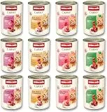 animonda Carny Katzen Nassfutter, Sorten Mix 'Kräftige Variation' (12 x 400g), getreidefreies Katzennassfutter ohne Zucker für ausgewachsene Katzen mit frischen fleischigen Zutaten