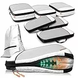 Compression Packing Cubes Set für mehr Platz im Koffer & Backpack - Packwürfel Packing Cubes Compression als Rucksack Organizer - Travel Packtaschen Reise - Camping Zubehör & Wander Ausrüstung