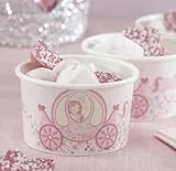 Ginger Ray Princess Theme Ice Cream Treat Paper Tubs, 8 Pack